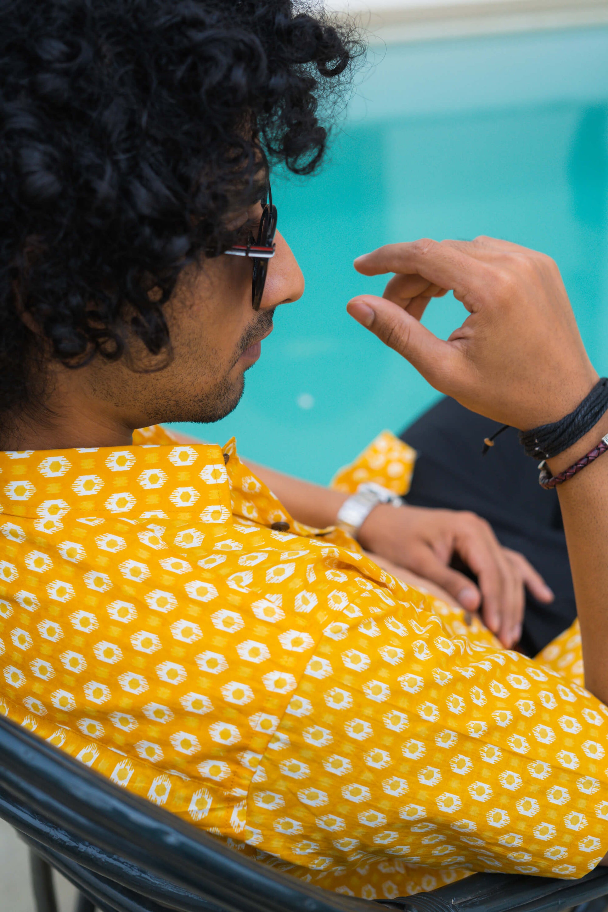 Indian Man in Yellow Shirt