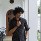 The Black Ikat Look Tribal Print Shirt