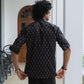 The Black Ikat Look Tribal Print Shirt