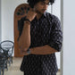 The Black Ikat Look Tribal Print Shirt