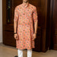 The Jungle Pink All-Over Floral Print Long Kurta