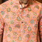 The Jungle Pink All-Over Floral Print Long Kurta