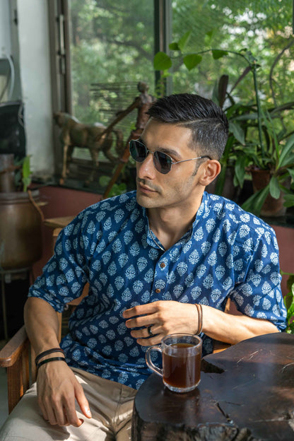 Indigo Blue Shirt For Men