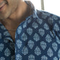 The Indigo Blue White Floral Print Shirt