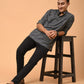 The Purple Color Tribal Print Short Kurta