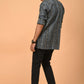 The Blue Emerald Tribal Print Short Kurta