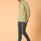 The Beige Color Butti Print Shirt