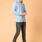 The Light Blue Shirt With Paisley Print