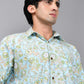 The Jungle Blue Block Printed Shirt