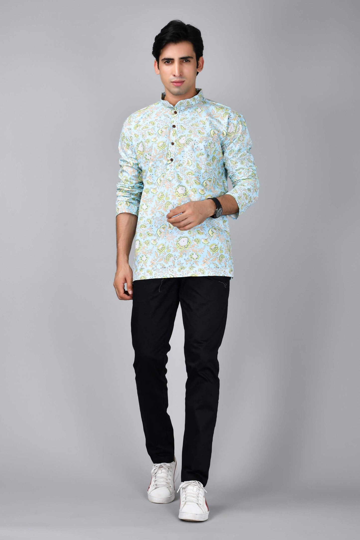 The Jungle Blue Short Kurta