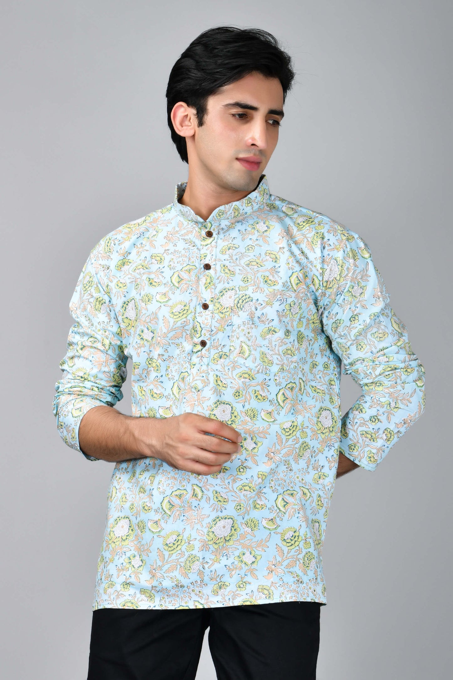 The Jungle Blue Short Kurta