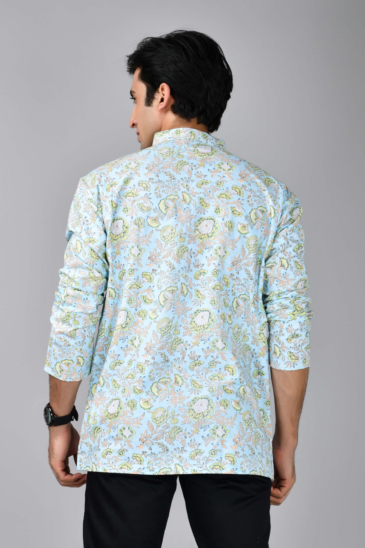 The Jungle Blue Short Kurta