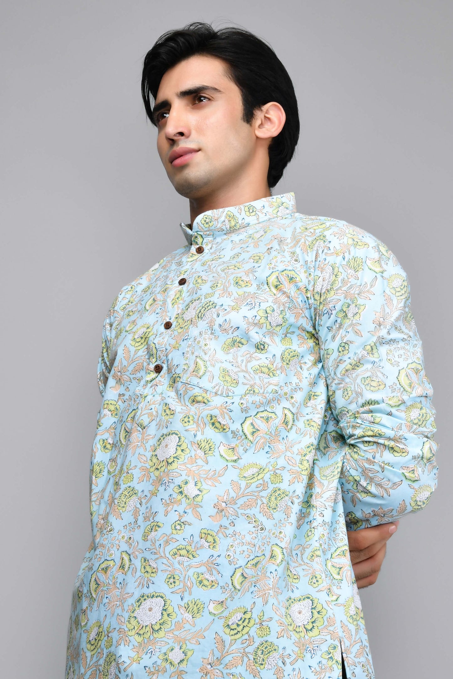 The Jungle Blue Short Kurta