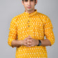 The Yellow Dot Print Short Kurta