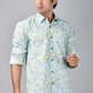 The Jungle Blue Block Printed Shirt