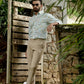 The Jungle Blue Block Printed Shirt