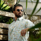 The Jungle Blue Block Printed Shirt
